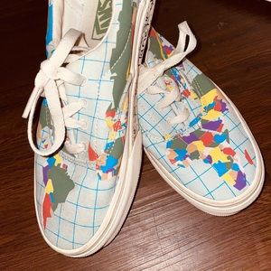 Save our planet canvas vans